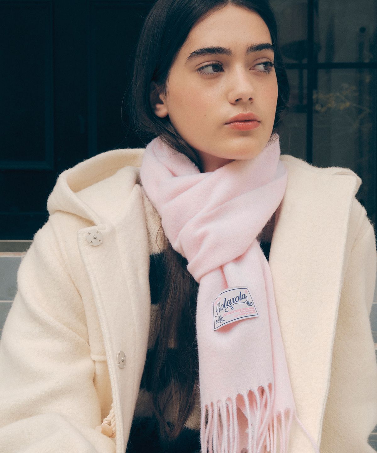 로라로라(ROLAROLA) WOOL MUFFLER LIGHT PINK