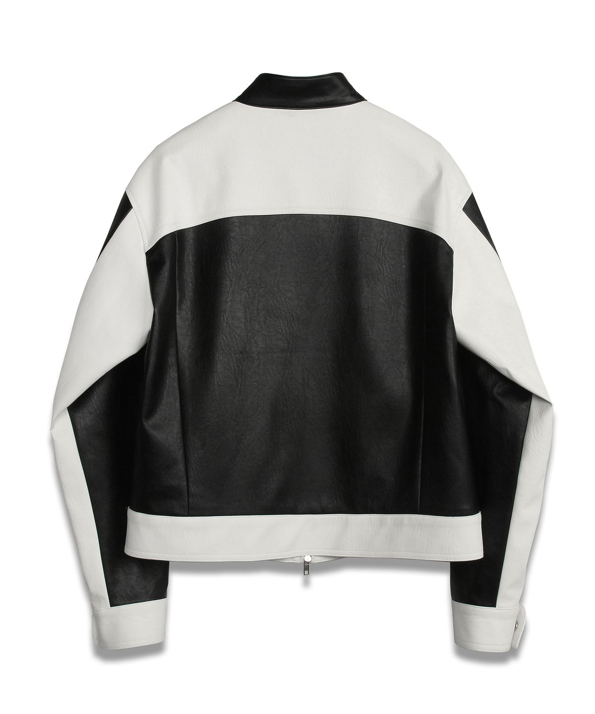 도프셉(DOFFSEPT) FAUX Leather Crop Western Jacket in Black