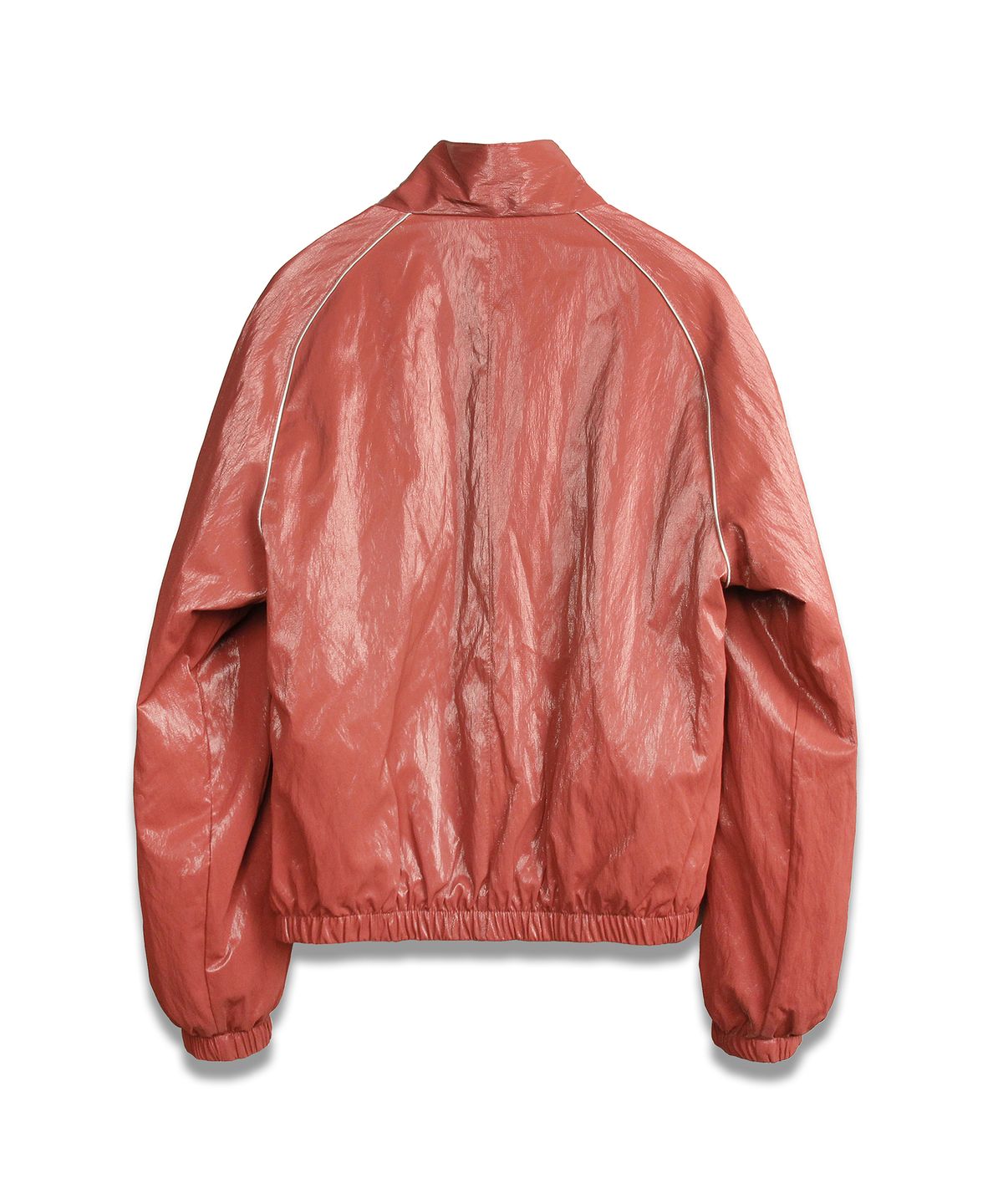 도프셉(DOFFSEPT) FAUX Leather Windbreaker in Pink