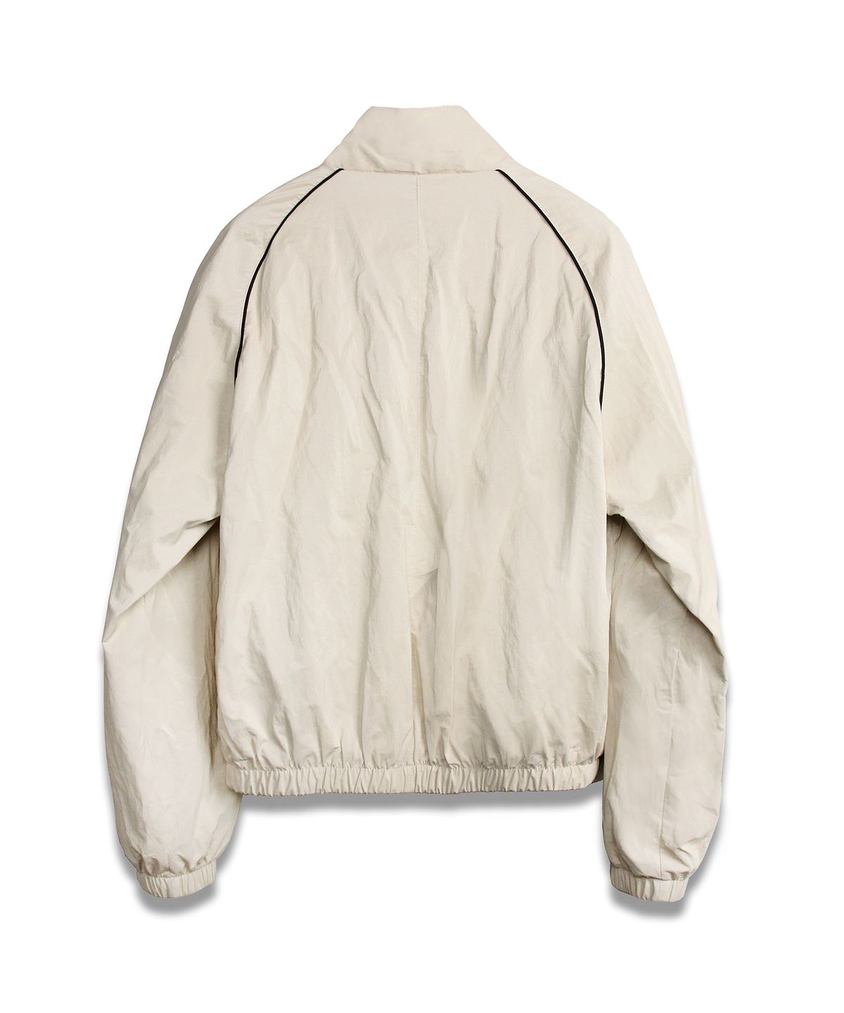 도프셉(DOFFSEPT) FAUX Leather Windbreaker in Ivory
