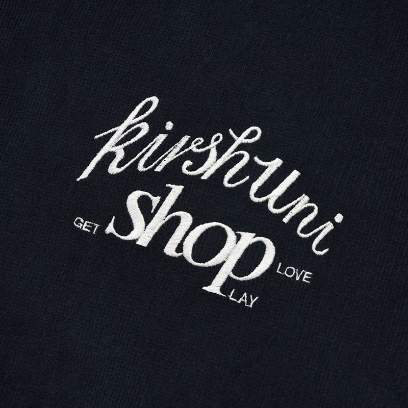 MUSINSA | KIRSH Uni Lettering Logo Corduroy Jacket [Navy]