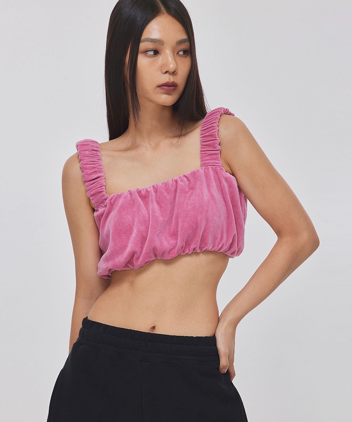 탑걸(TOPGIRL) VELOUR VOLUME BRA TOP_T226TP134