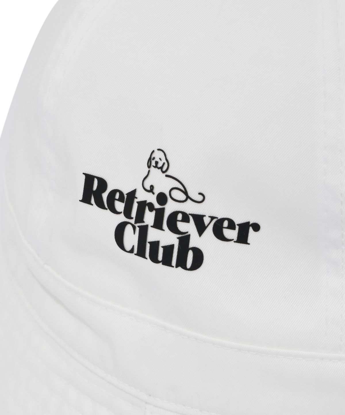 리트리버클럽(RETRIEVER CLUB) RC LOGO BUCKET HAT [WHITE]
