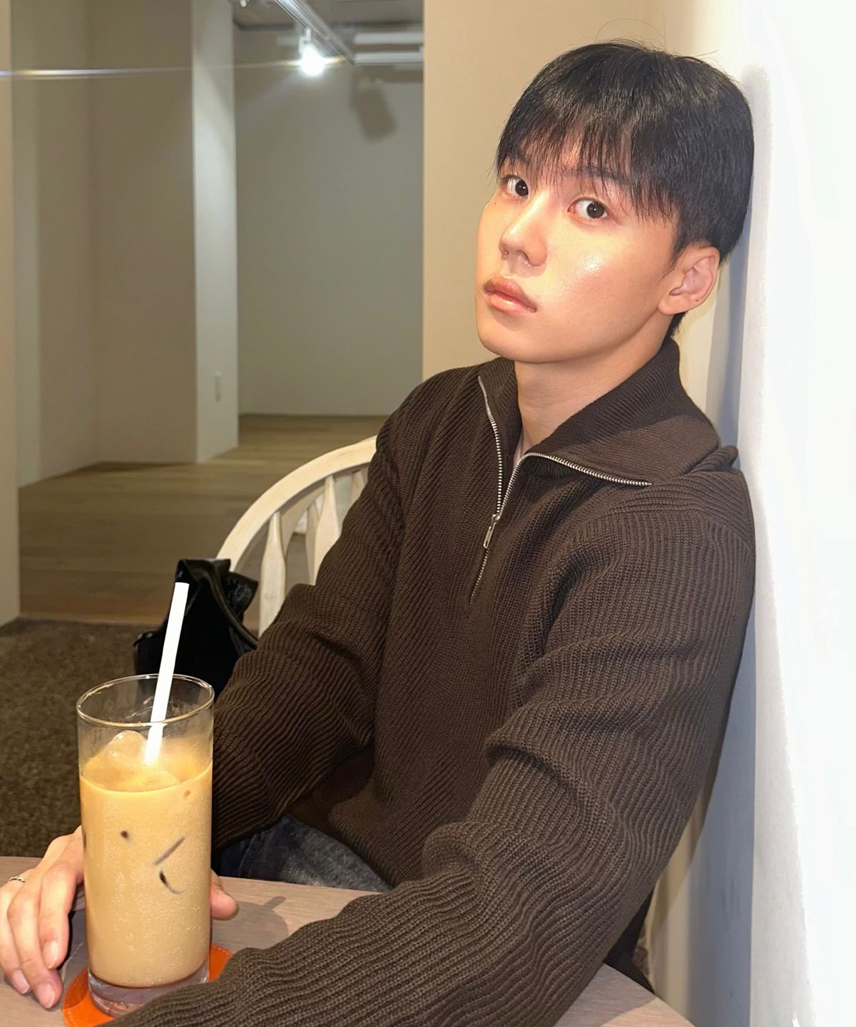 마인드브릿지(MINDBRIDGE) [ON][집업or라운드 선택]하찌조직 오버핏 데일리니트 - 6color