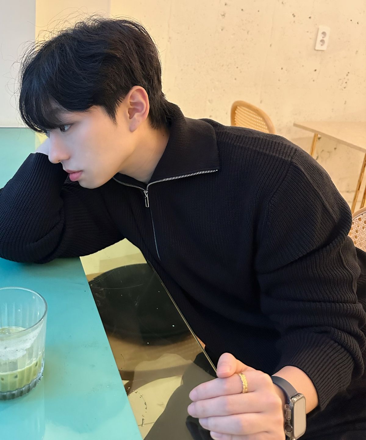 마인드브릿지(MINDBRIDGE) [ON][집업or라운드 선택]하찌조직 오버핏 데일리니트 - 6color