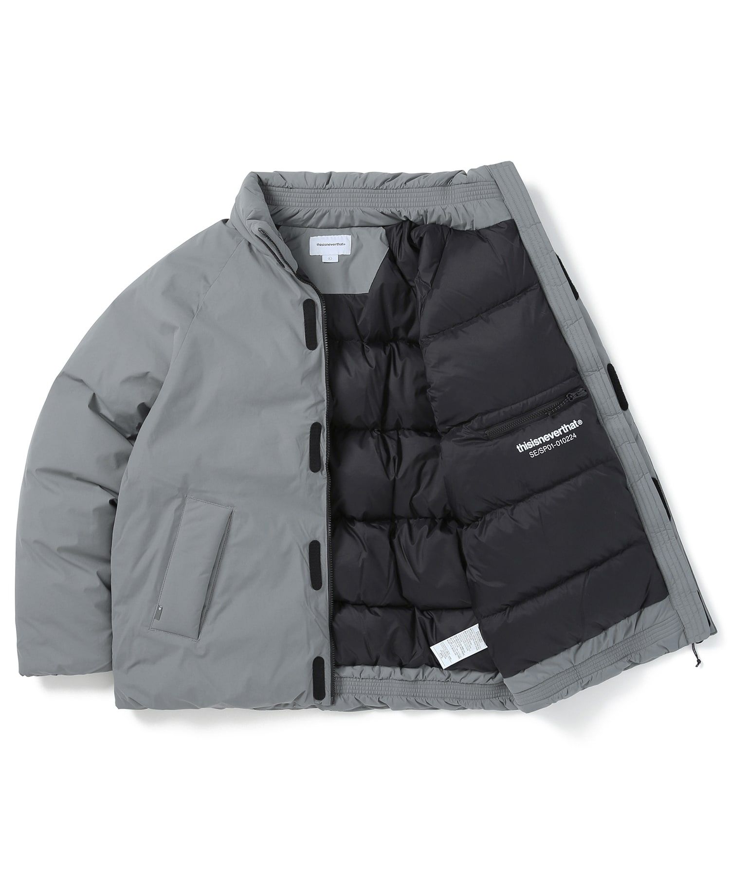 MUSINSA | thisisneverthat® Down Blouson Charcoal 