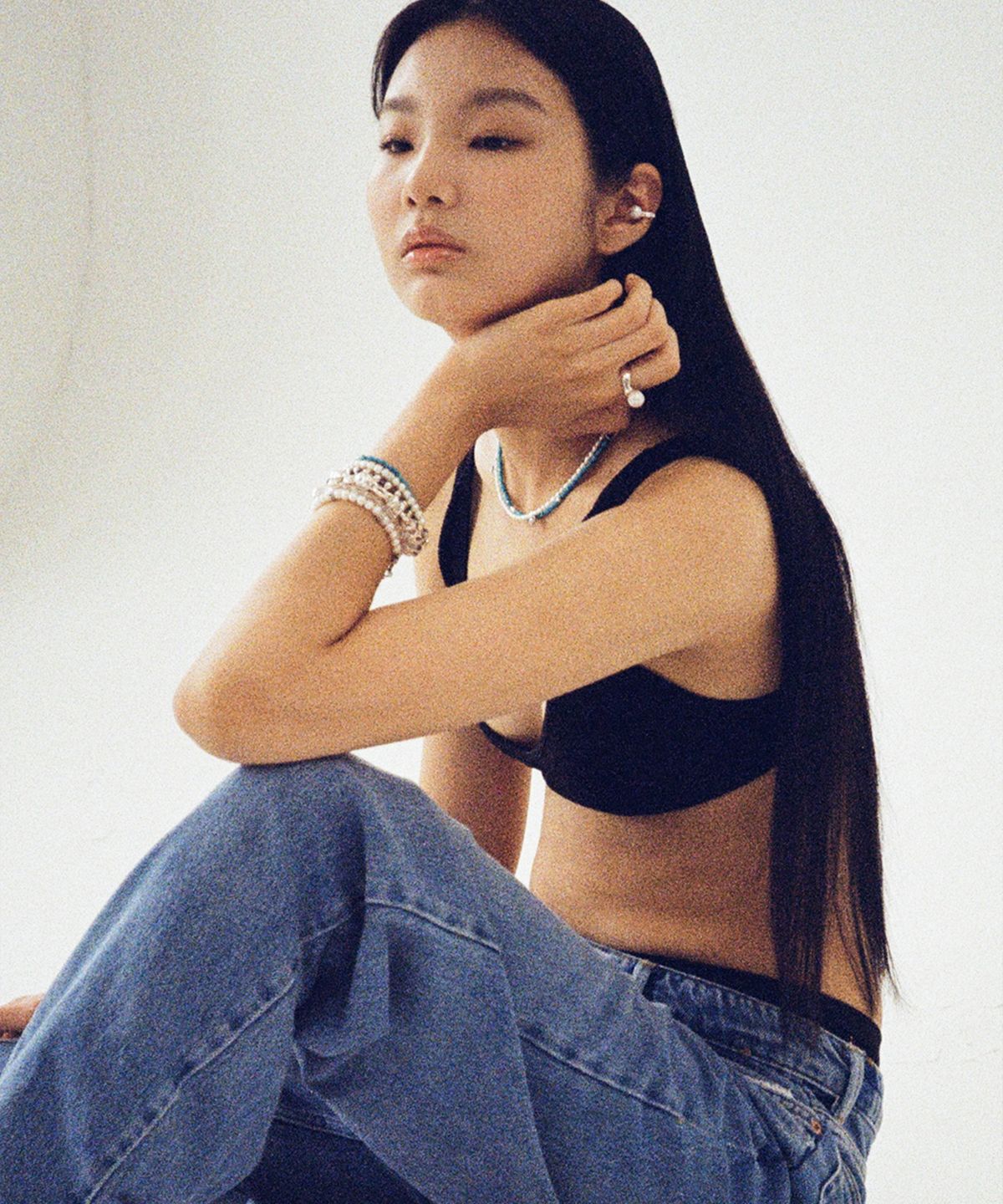 마르타(MARTA) WHITE PEARL EARCUFF