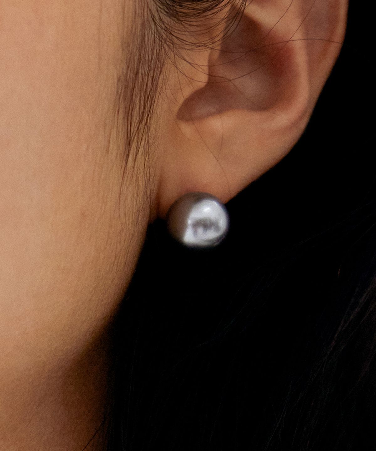 마르타(MARTA) GRAY PEARL EARRING