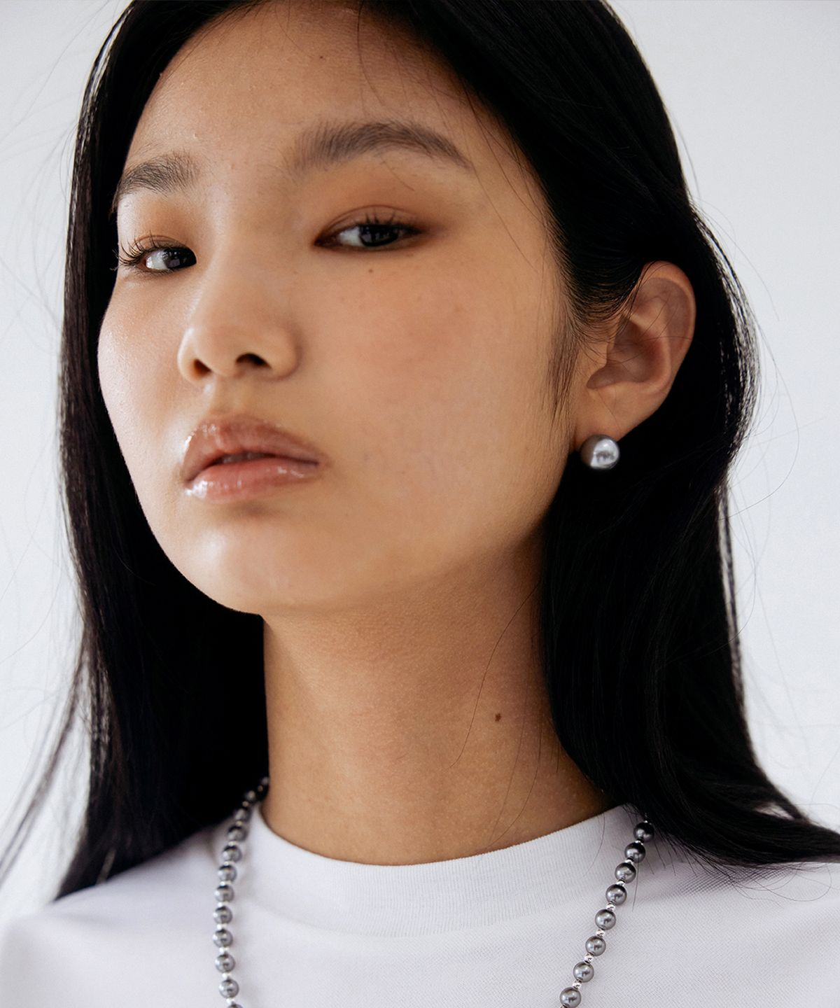 마르타(MARTA) GRAY PEARL EARRING