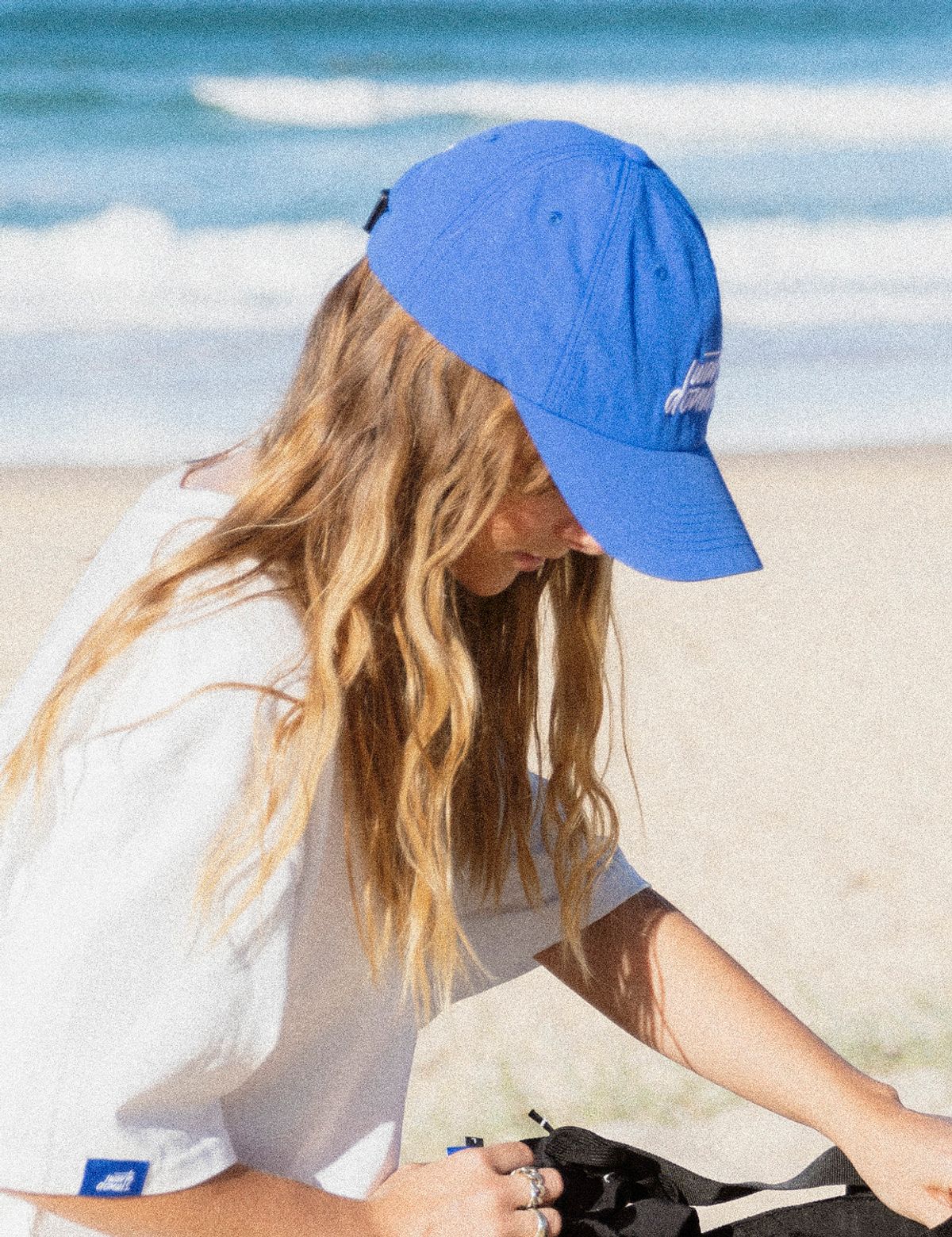 웨이브도넛(WAVEDONUTS) BEACH BALL CAP_BLUE