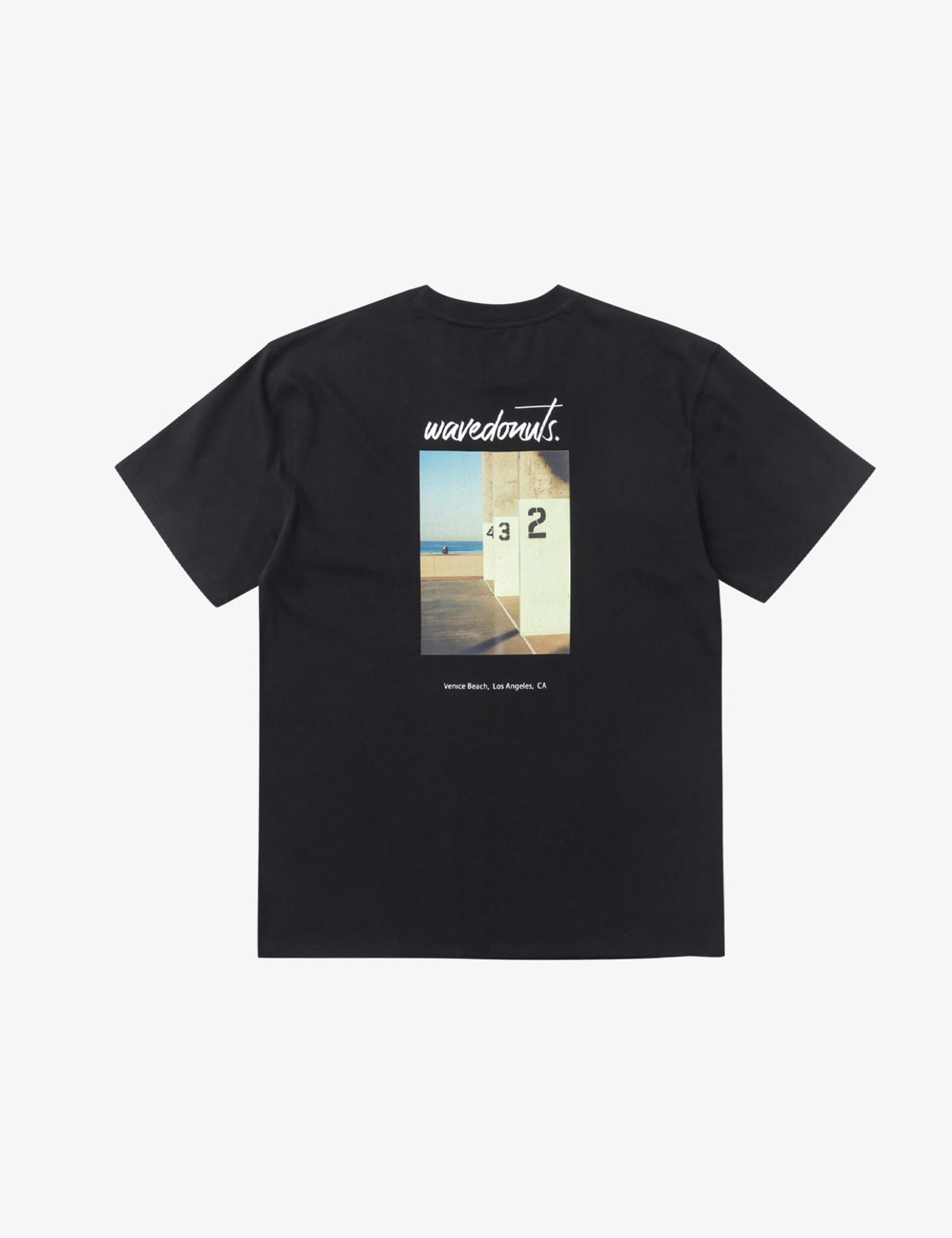 웨이브도넛(WAVEDONUTS) VENICE T-SHIRTS_BLACK
