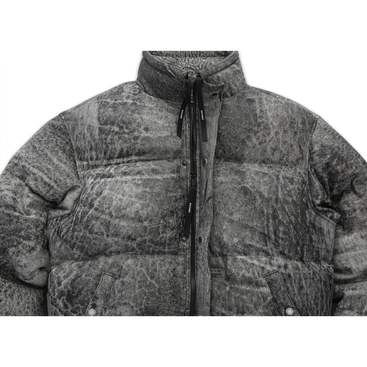 디아프바인(DIAFVINE) DV.LOT 676 Distressed Sheep skin Duck down-Armor -Black Gray-