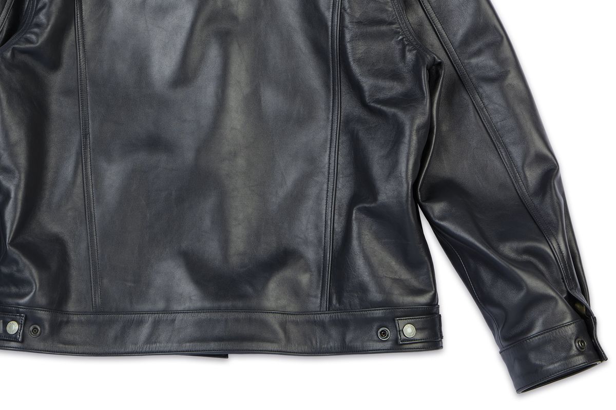 디아프바인(DIAFVINE) DV.LOT 669 Calf skin Trucker -Navy Gray-