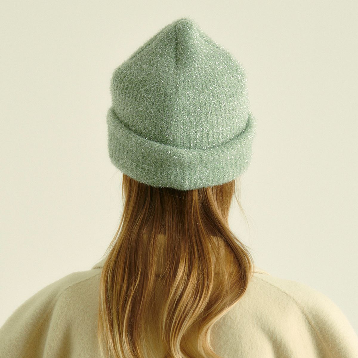 펀프롬펀(FUNFROMFUN) METAL KNIT BEANIE, GREEN