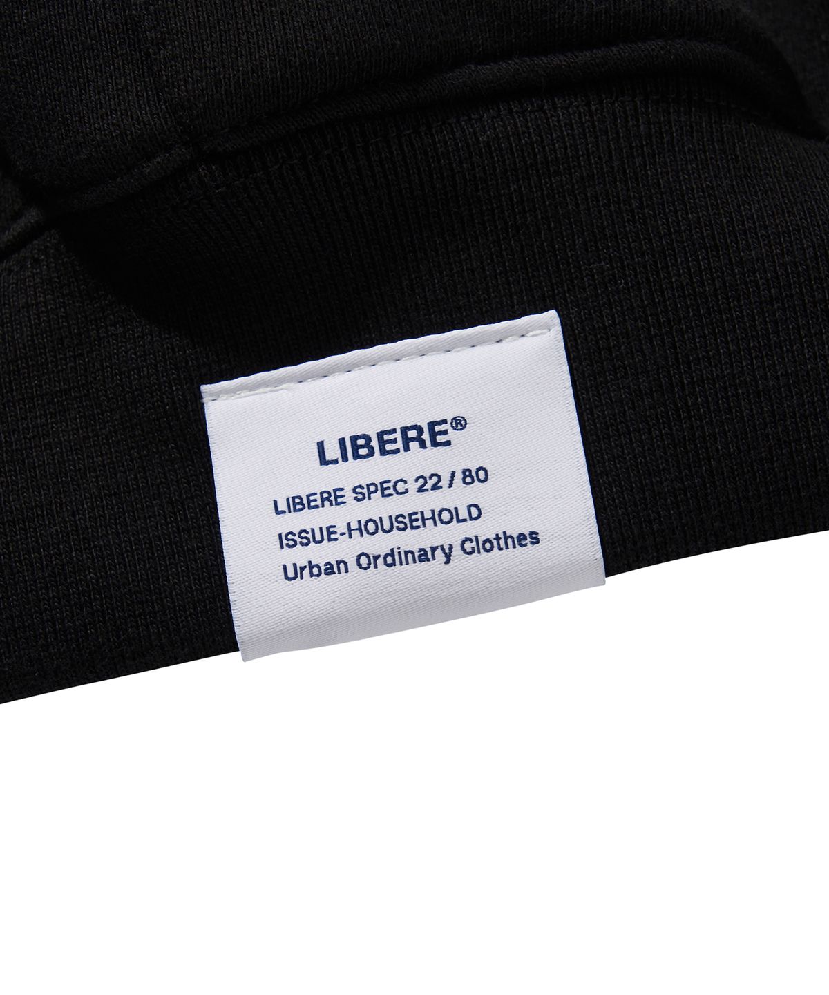 리베레(LIBERE) COUCH IT LOGO HOODIE / BLACK