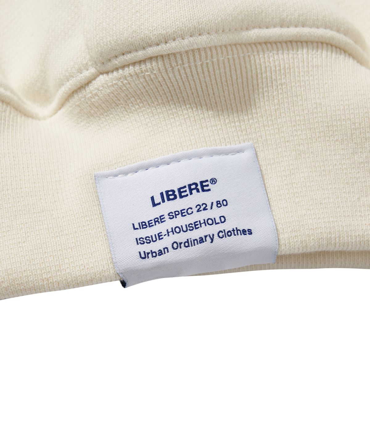 리베레(LIBERE) COUCH IT LOGO HOODIE / IVORY