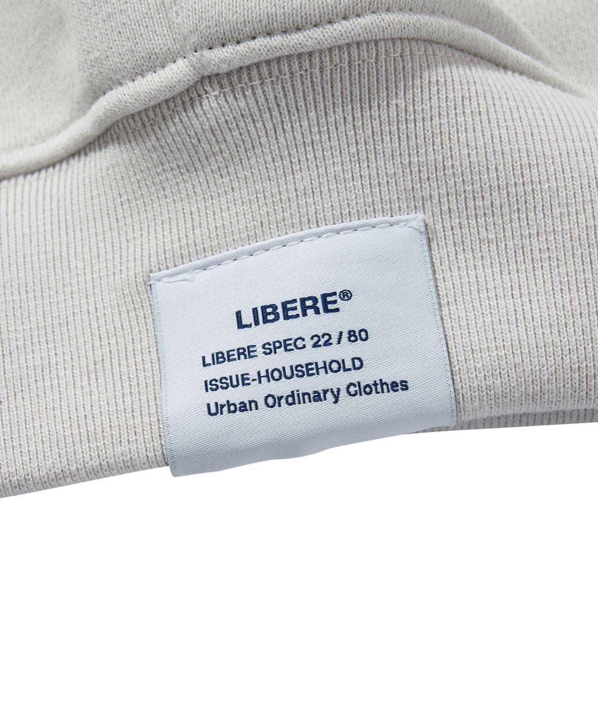 리베레(LIBERE) R.M HOODIE / LIGHT GRAY