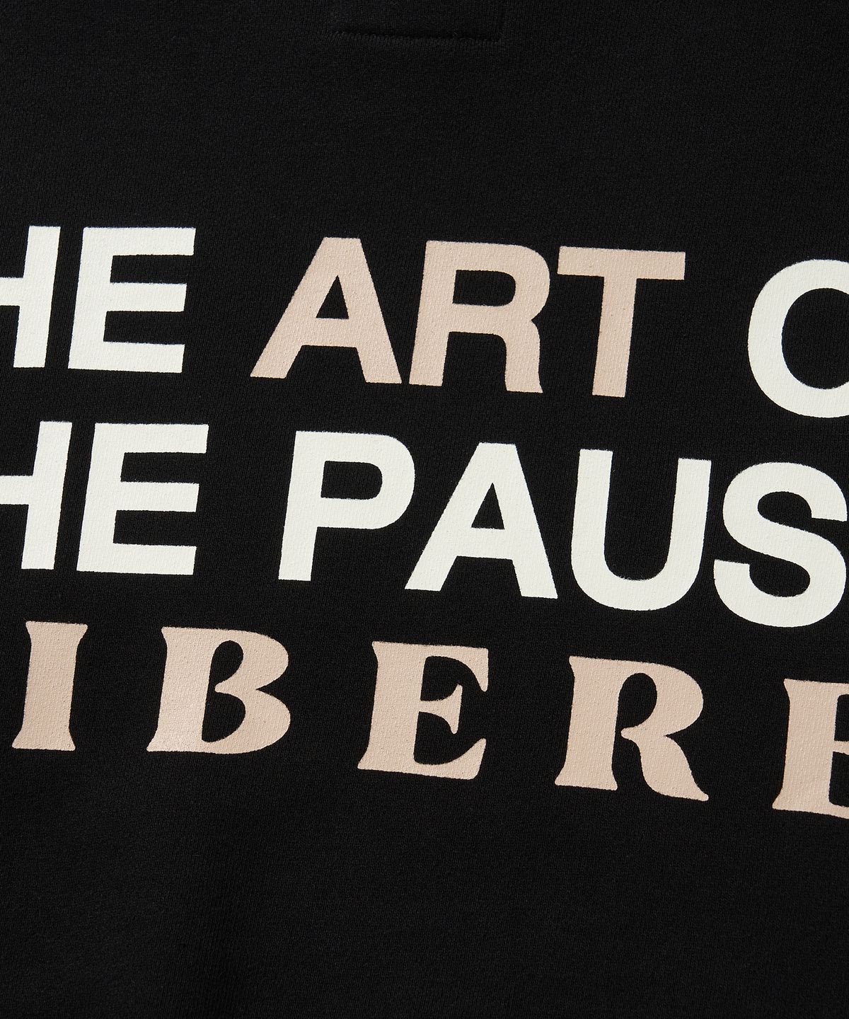 리베레(LIBERE) COLLAGE HOODIE / BLACK