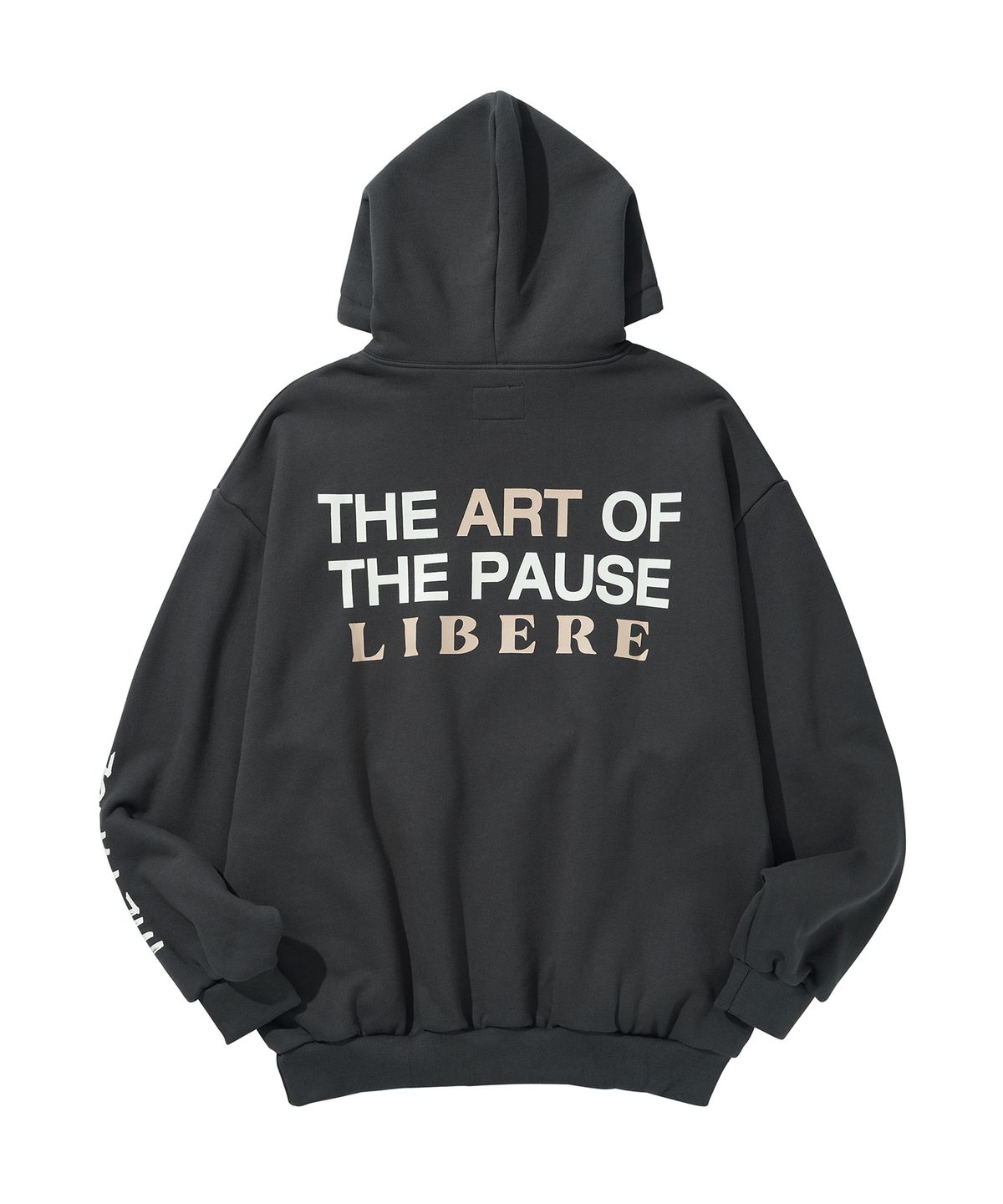 리베레(LIBERE) COLLAGE HOODIE / CHARCOAL