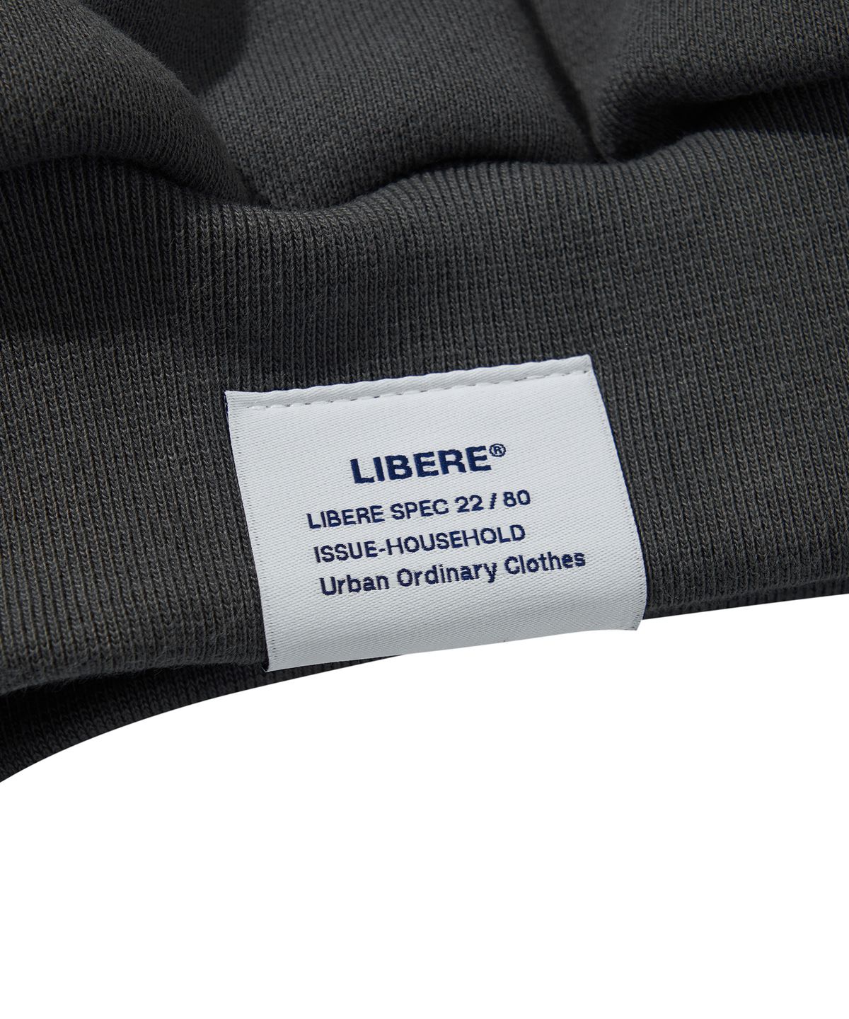 리베레(LIBERE) COLLAGE HOODIE / CHARCOAL