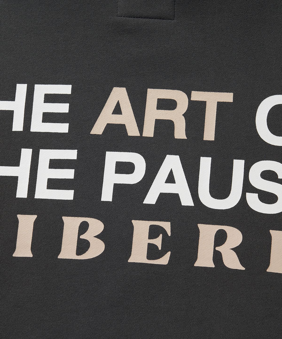 리베레(LIBERE) COLLAGE HOODIE / CHARCOAL