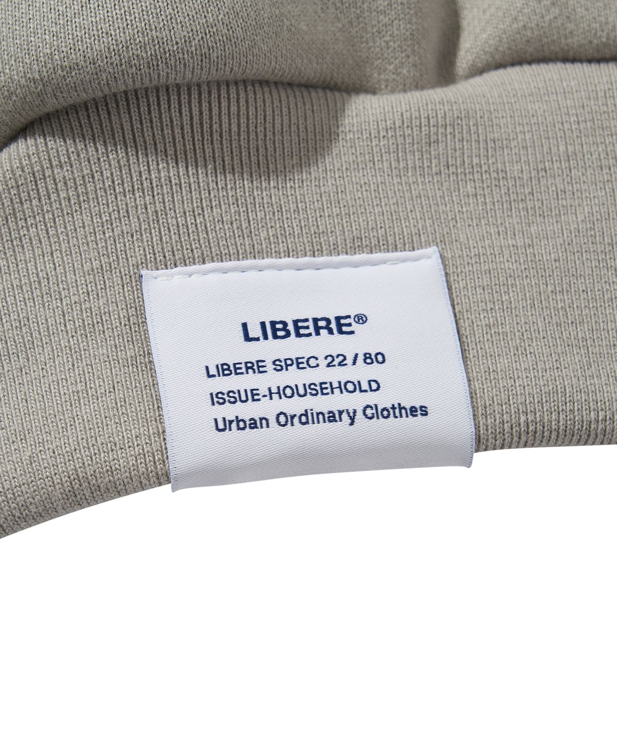 리베레(LIBERE) COLLAGE HOODIE / STORM DUST