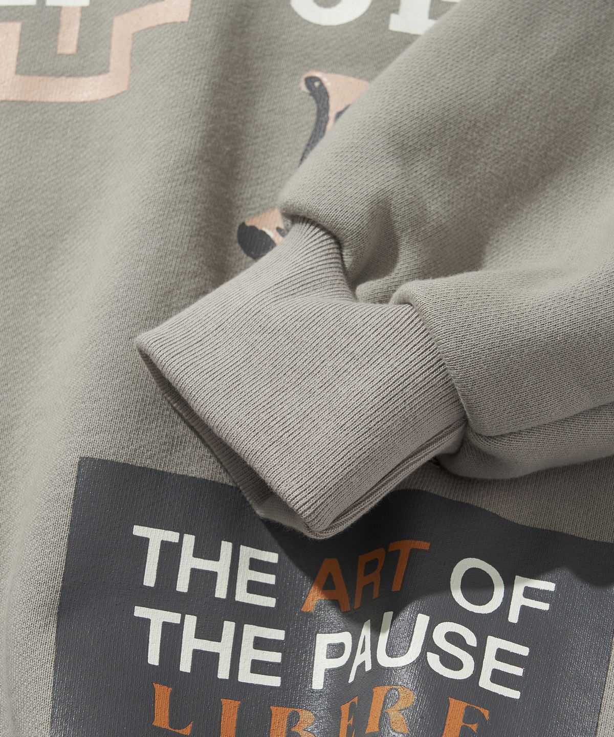 리베레(LIBERE) COLLAGE HOODIE / STORM DUST