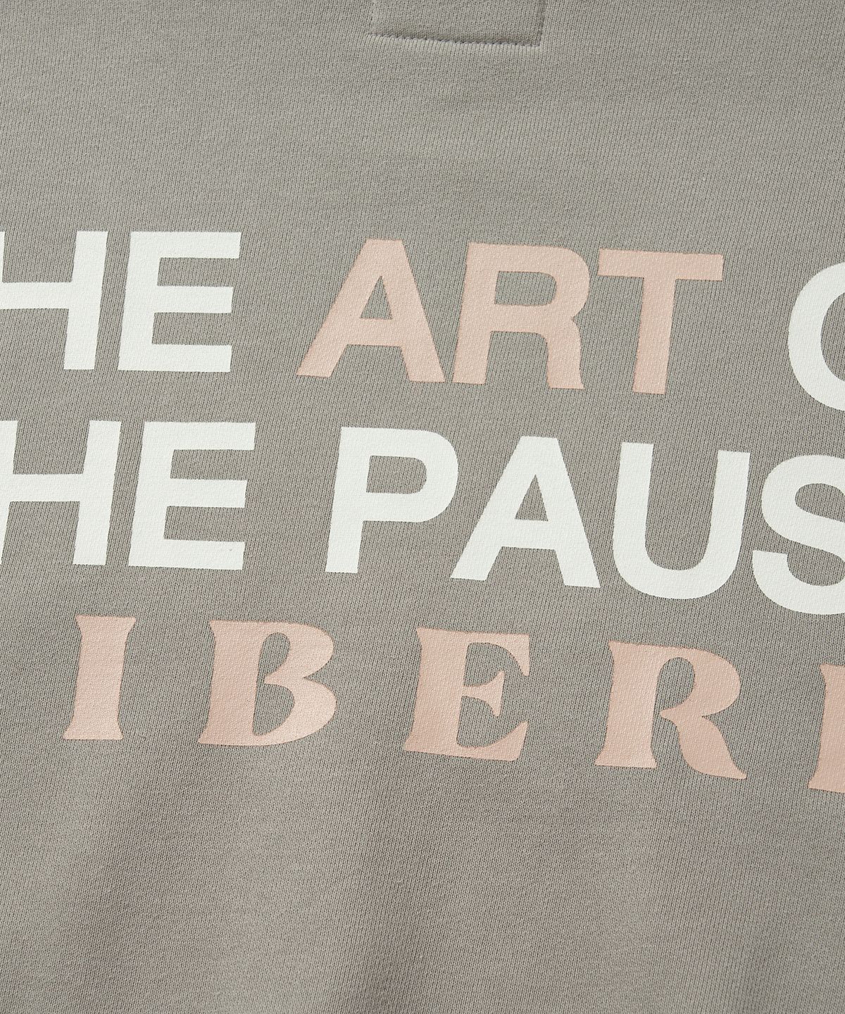 리베레(LIBERE) COLLAGE HOODIE / STORM DUST