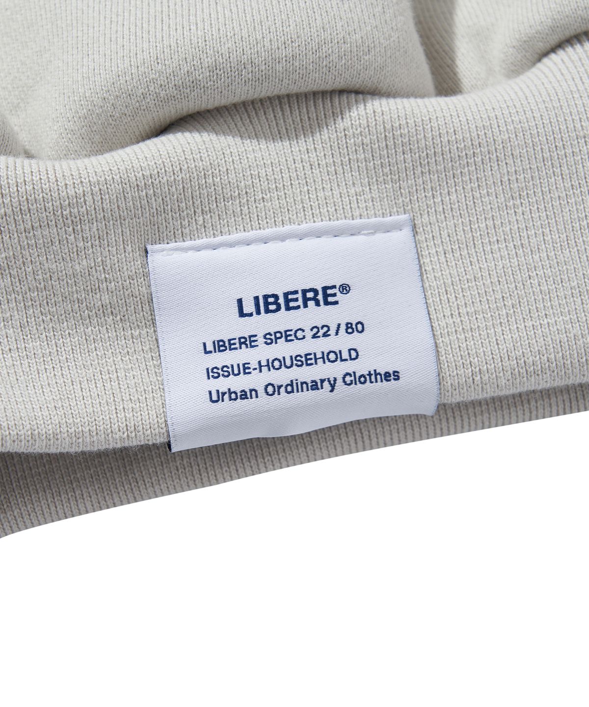 리베레(LIBERE) COLLAGE HOODIE / LIGHT GRAY