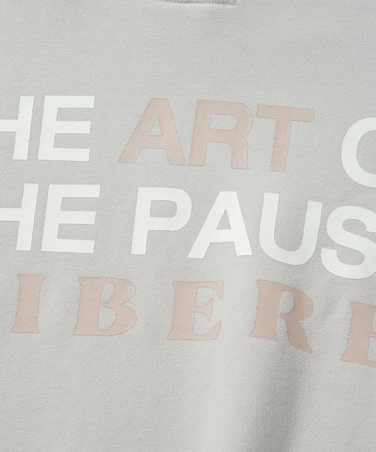 리베레(LIBERE) COLLAGE HOODIE / LIGHT GRAY