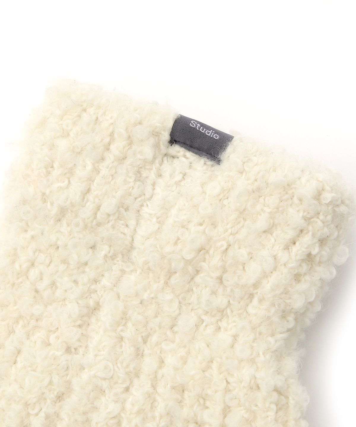 언더컨트롤 스튜디오(UNDERCONTROL STUDIO) 겨울 레그워머 LEG WARMER / MOHAIR BOUCLE / CREAM