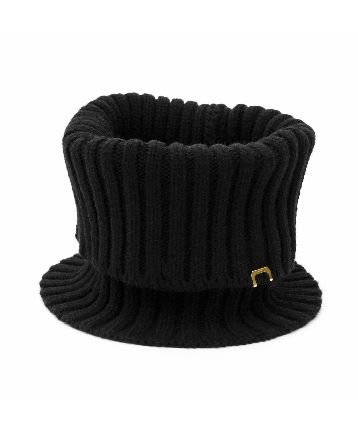 언더컨트롤 스튜디오(UNDERCONTROL STUDIO) 램스울 겨울 방한용품 넥게이트 여성 머플러 목도리 NECK WARMER / RIB / LAMBS WOOL / BLACK