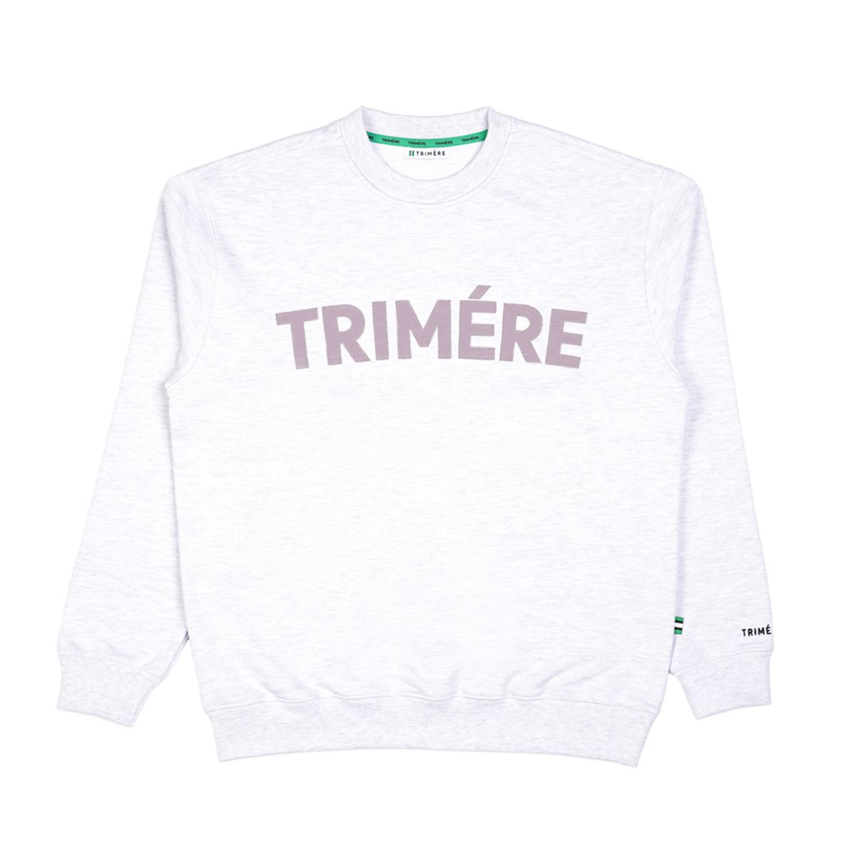 트리메르(TRIMERE) 아플리케 맨투맨 UNISEX M-GRAY (w)