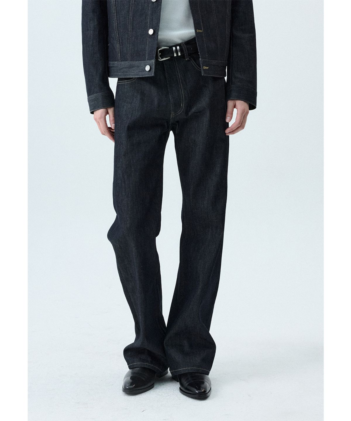 세비지(SAVAGE) Bootcut Fit Denim Jeans - Dark Blue