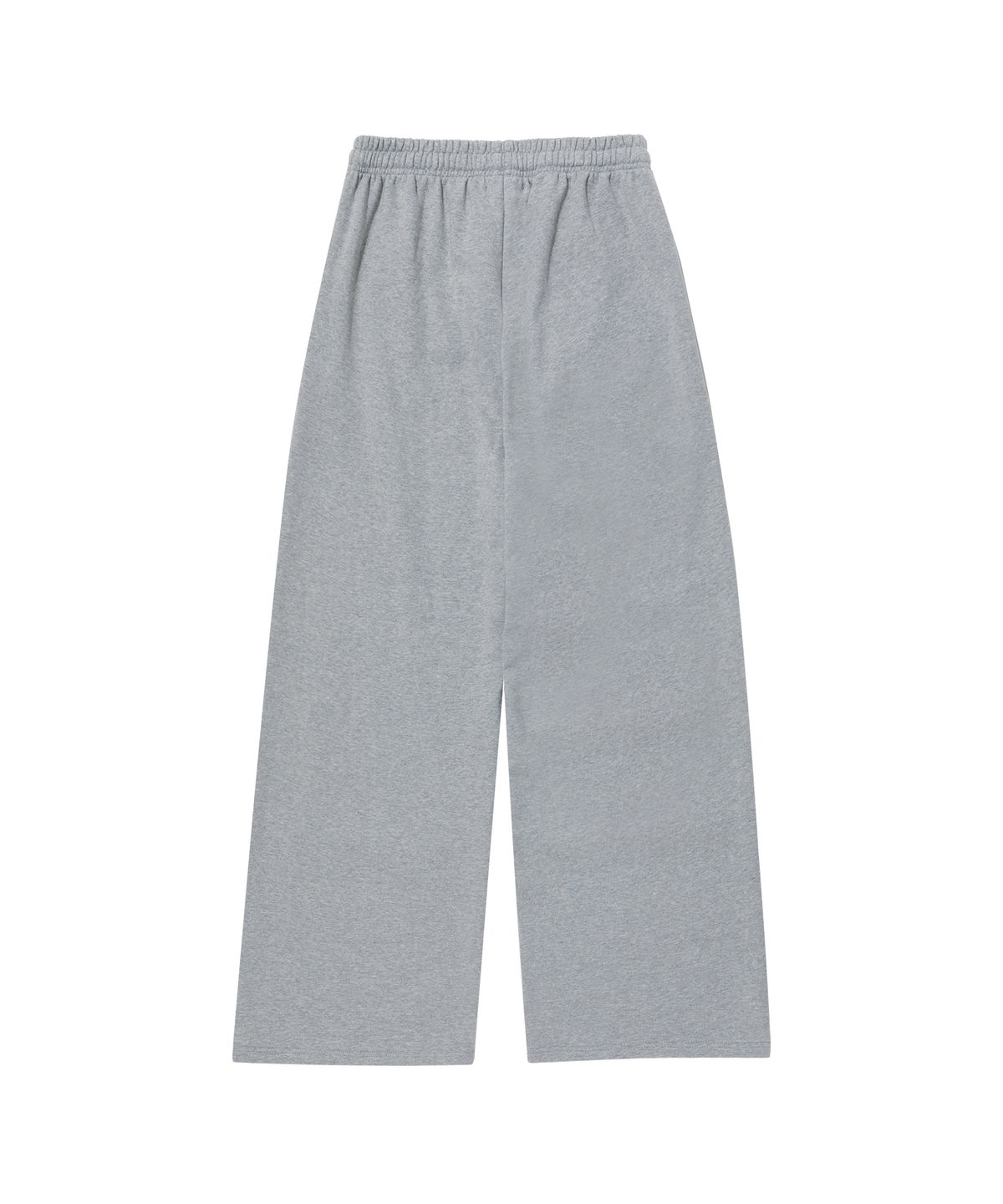 우알롱(WOOALONG) (기모)Signature relax wide pants - GREY