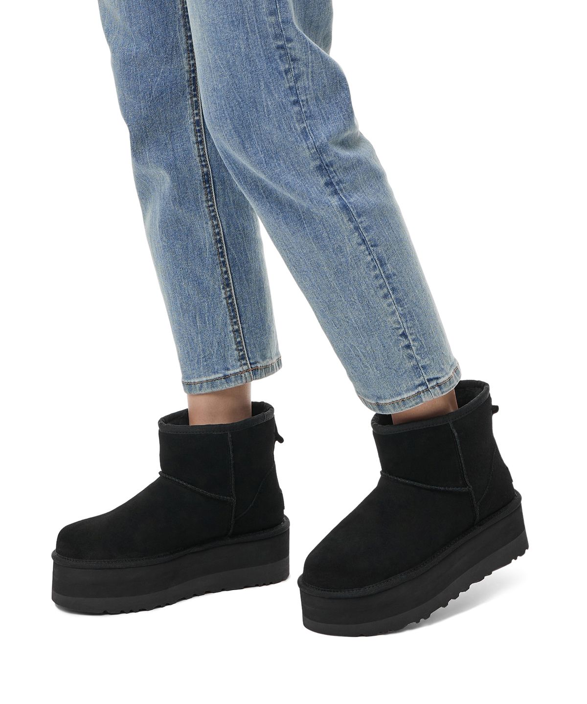 어그(UGG) [WOMEN] 클래식 미니 플랫폼 - 블랙 / 1134991BLK
