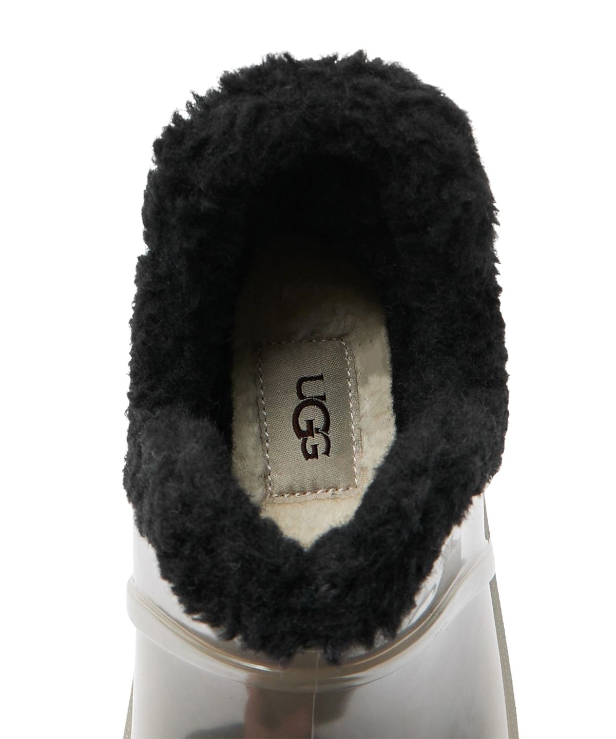 어그(UGG) [WOMEN] 클리어 숏 레인부츠 (레인클라우드 클리어) - 블랙 / 1132070BLK