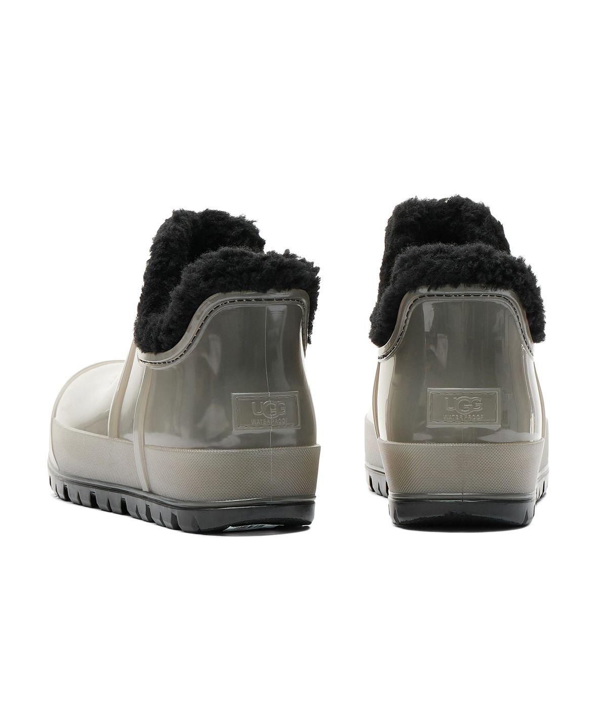 어그(UGG) [WOMEN] 클리어 숏 레인부츠 (레인클라우드 클리어) - 블랙 / 1132070BLK