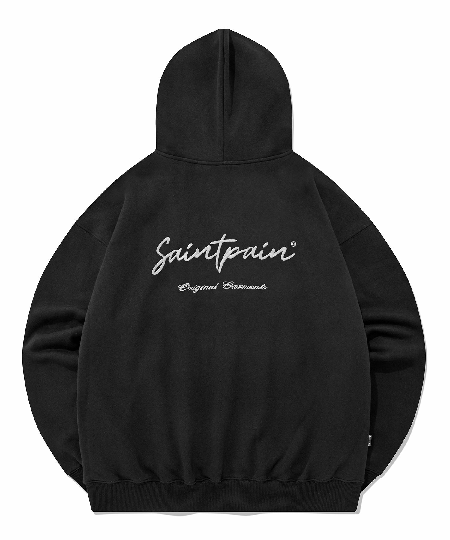 MUSINSA | SAINTPAIN SP Callie Logo Zip-up Hoodie - Black