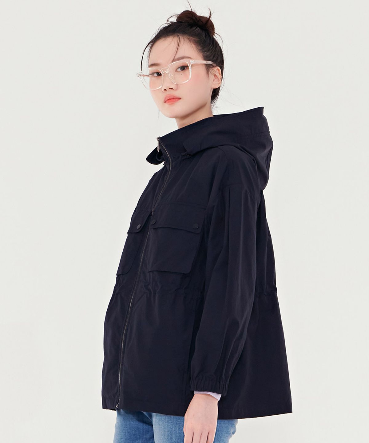 체이스컬트(CHASECULT) 여성 아웃포켓 허리 스트링 점퍼-BERG4151B04