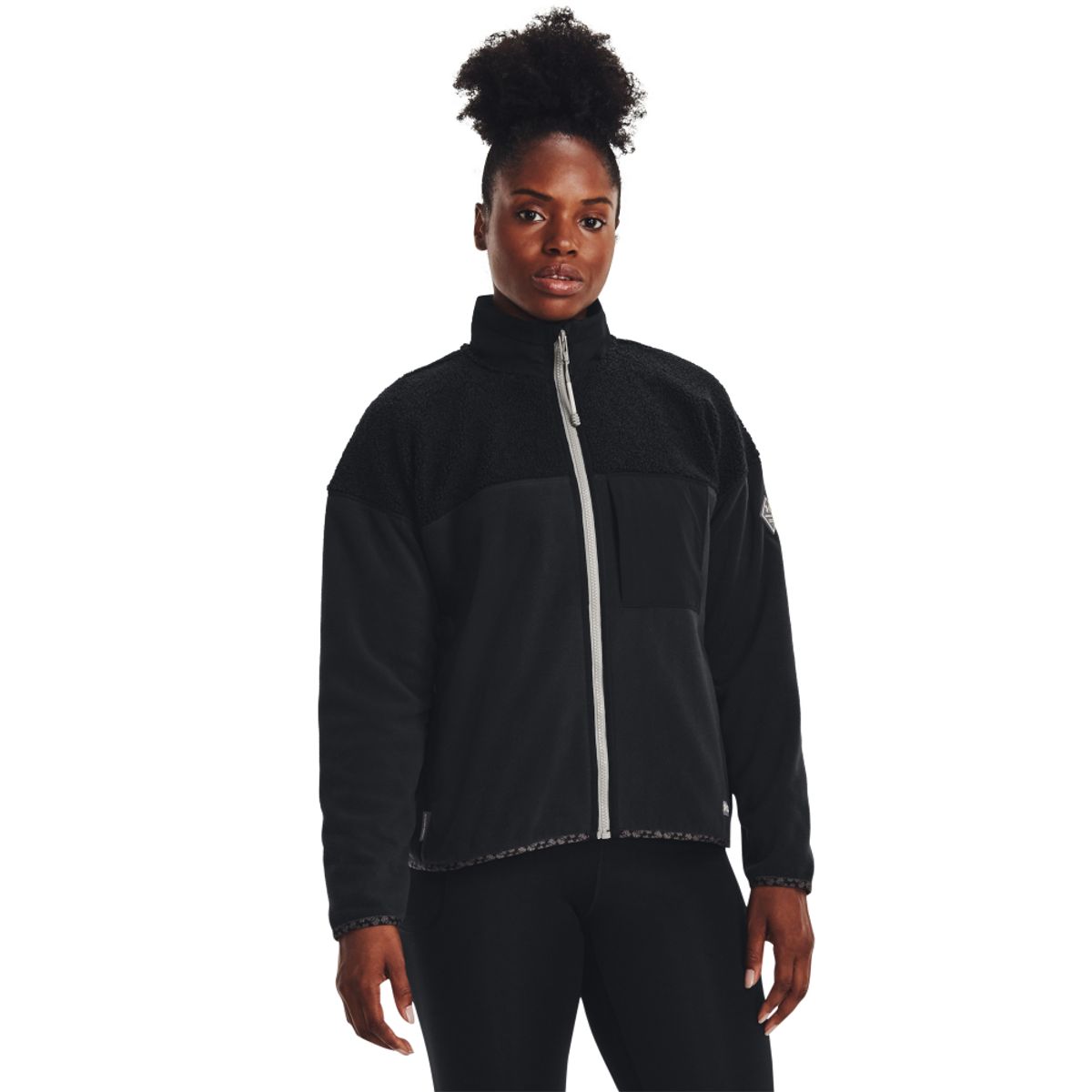 언더아머(UNDERARMOUR) 여성 폴라텍 Maxx 풀집업 재킷 1373291-001