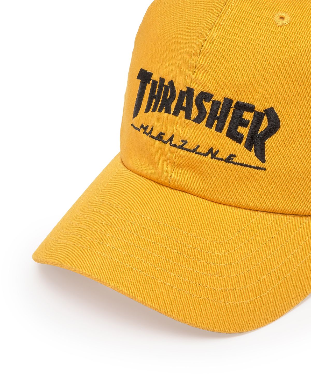 트레셔(THRASHER) 매거진 로고 볼캡 머스타드