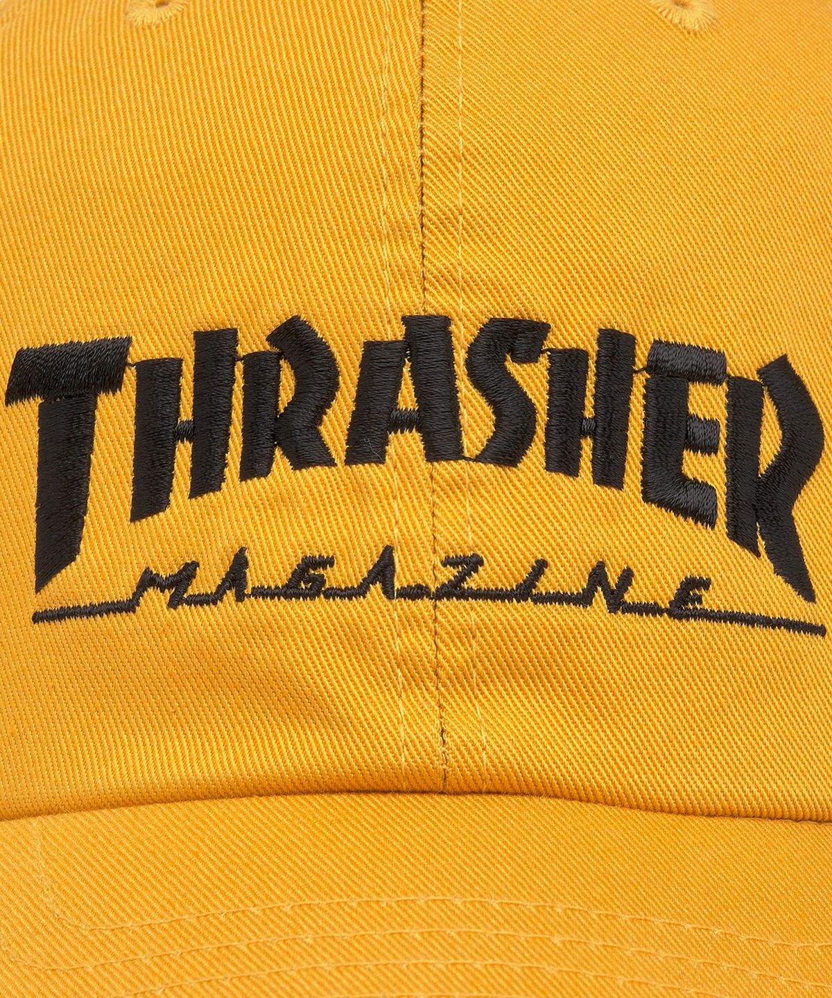 트레셔(THRASHER) 매거진 로고 볼캡 머스타드