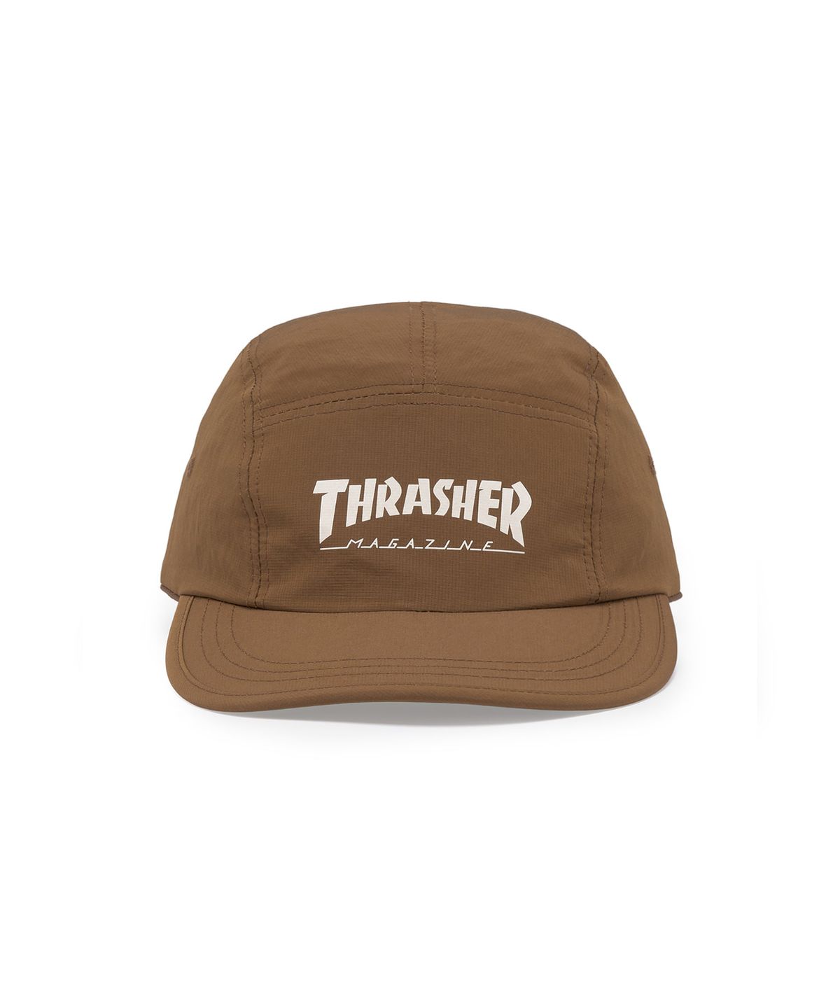 트레셔(THRASHER) 매거진 로고 캠프캡 브라운