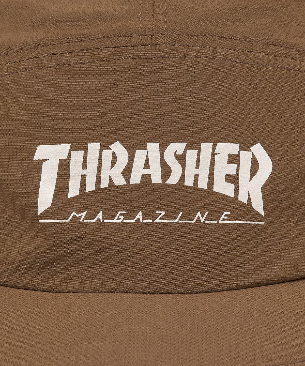 트레셔(THRASHER) 매거진 로고 캠프캡 브라운