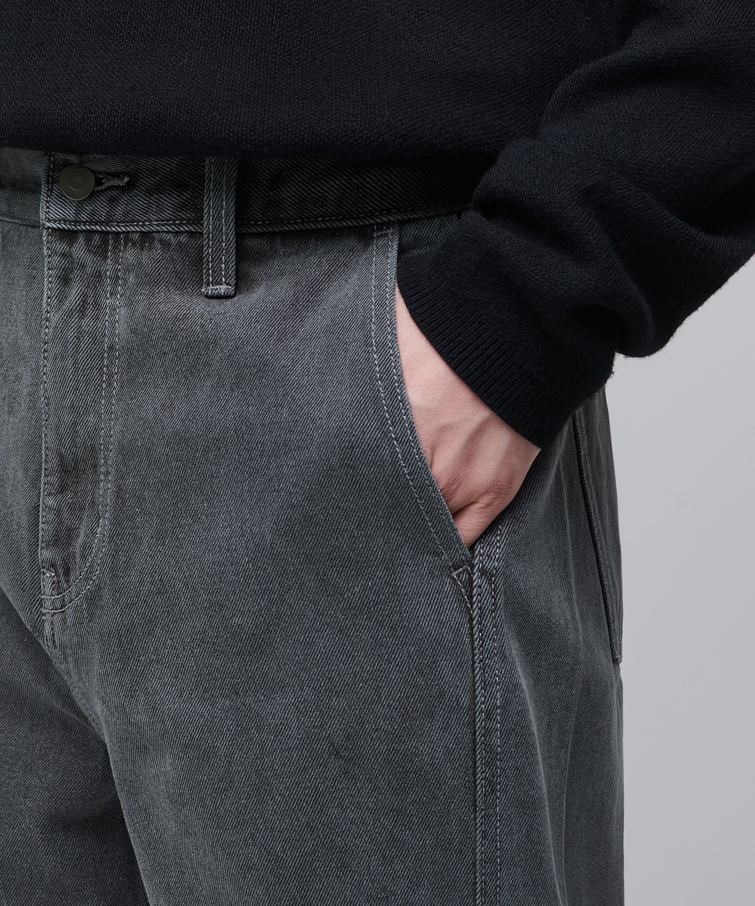 MUSINSA | MUSINSA STANDARD Twisted Semi Balloon Denim Pants