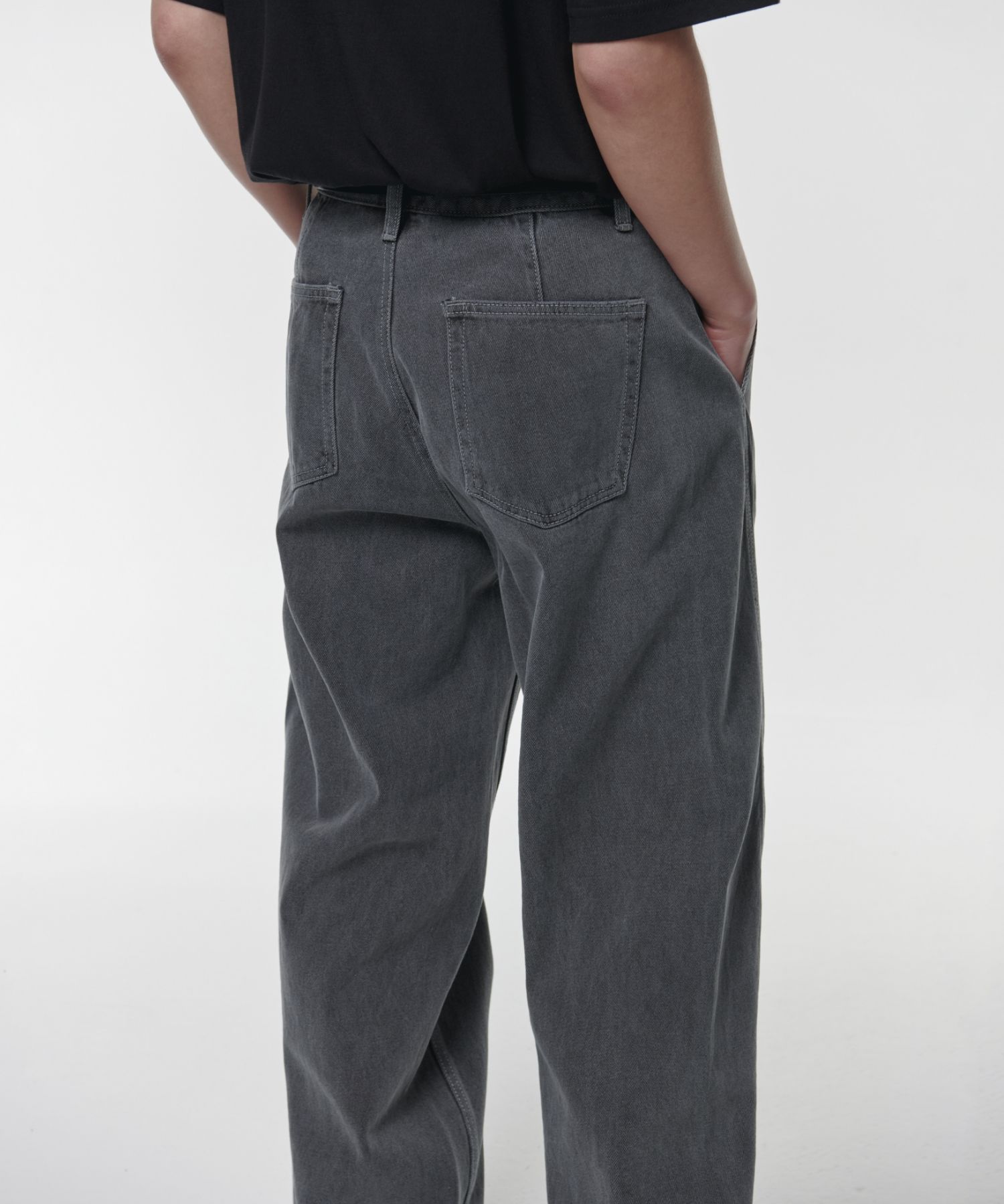 ★MUSINSA STANDARD★ Twisted Semi Balloon Denim Pants Gray M MUSINSA | MUSINSA STANDARD Twisted Semi Balloon Denim Pants