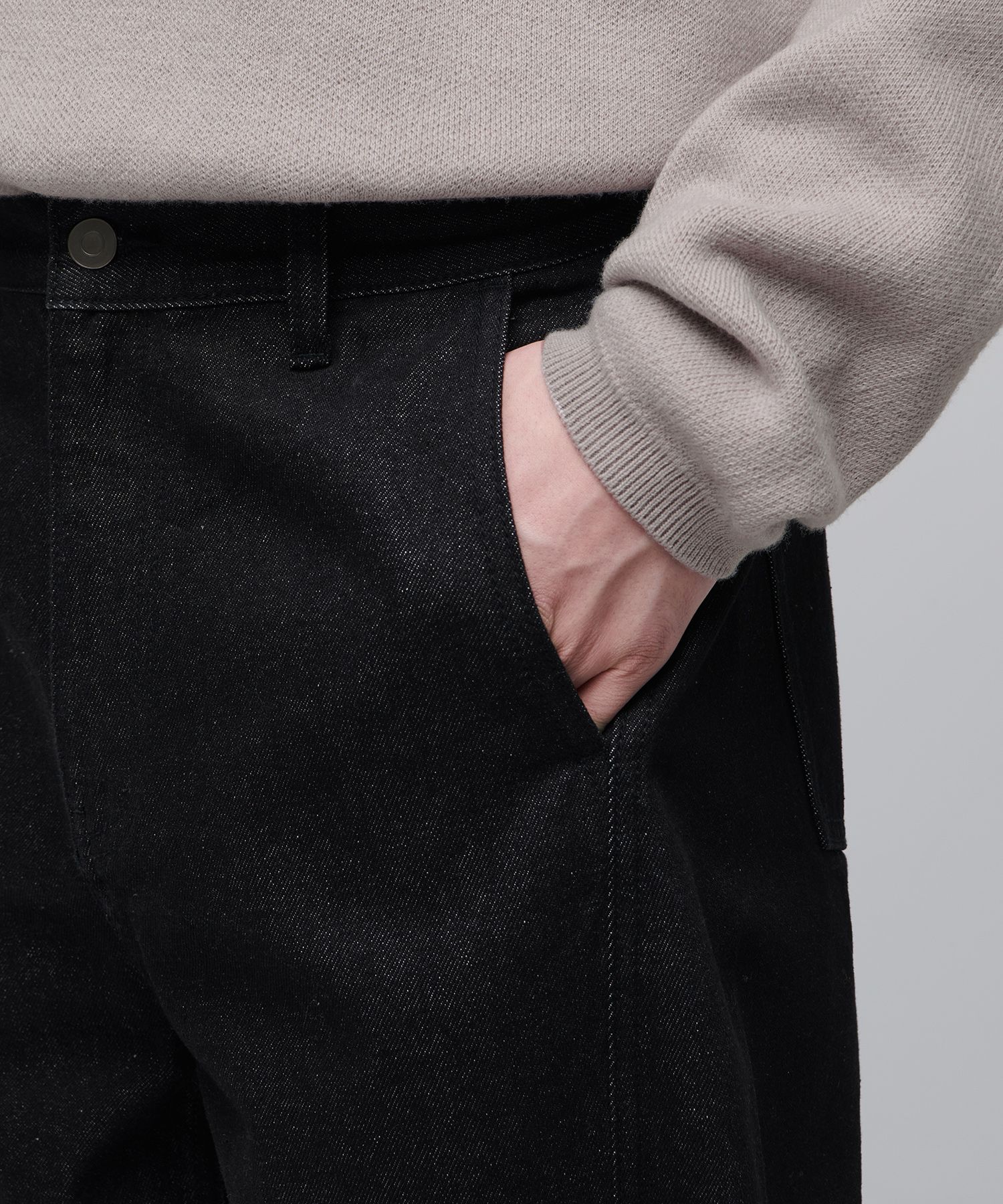 ★MUSINSA STANDARD★ Twisted Semi Balloon Denim Pants Washed MUSINSA | TRILLION Damage Washing Big Wide Balloon Denim
