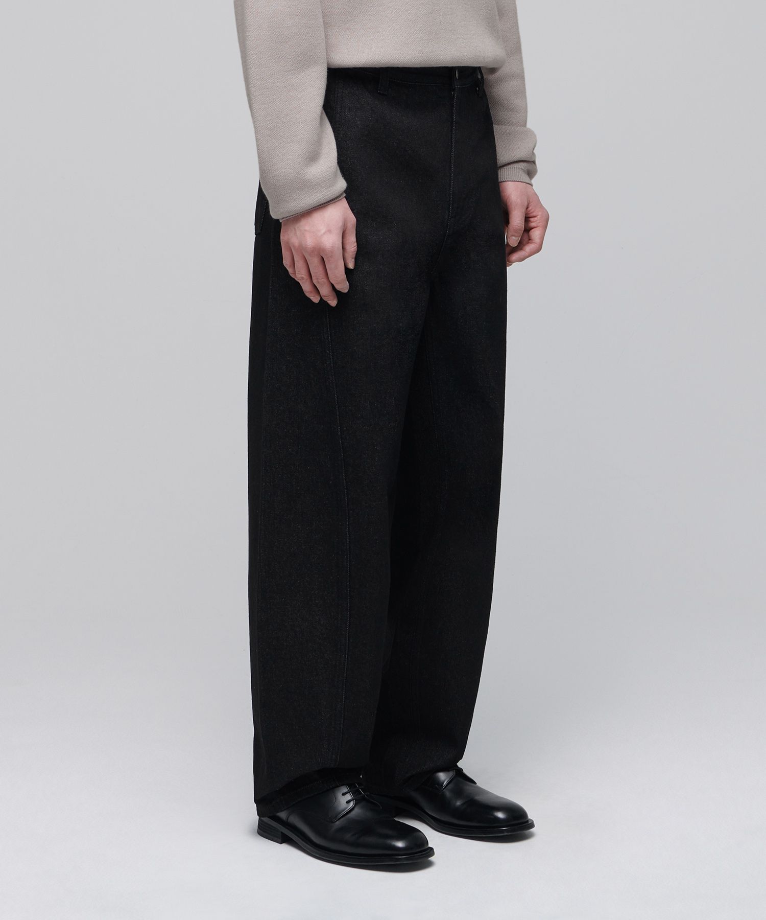★MUSINSA STANDARD★ Twisted Semi Balloon Denim Pants Washed MUSINSA | MUSINSA STANDARD Twisted Semi Balloon Denim Pants