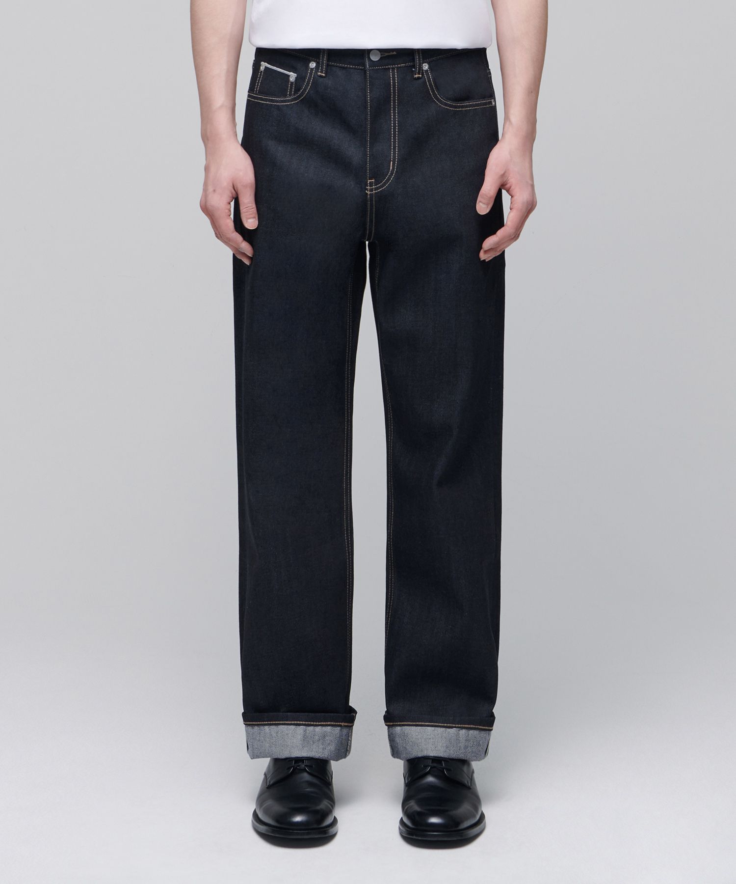★MUSINSA STANDARD★ Indigo Straight Denim Pants Medium MMCN MUSINSA | MUSINSA STANDARD Straight Denim Pants [Medium Indigo]